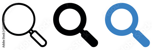 Foto Magnifying glass icon