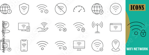 Wifi network signal vector icons. wifi icon set, globe icon set, shield icon set