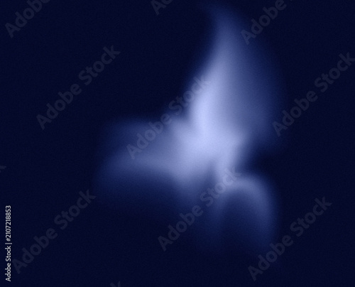 Fotografie An elegant abstract AI artwork with glowing blou curves on a black background, symbolizing light, energy, and endless creativity
