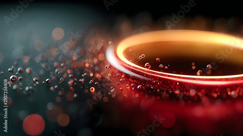 Floating magnetic rings spinning slowly futuristic energy images
