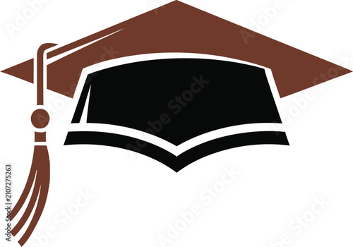 Quadro su tela Open brown hardcover book with blank pages on side