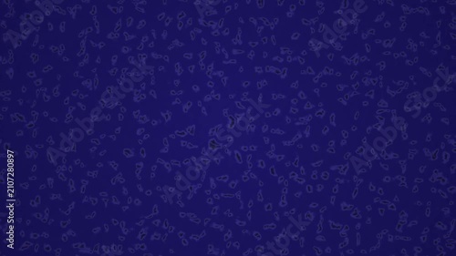 Abstract background texture composed of numerous small irregular organic shapes scattered across a deep blue field.