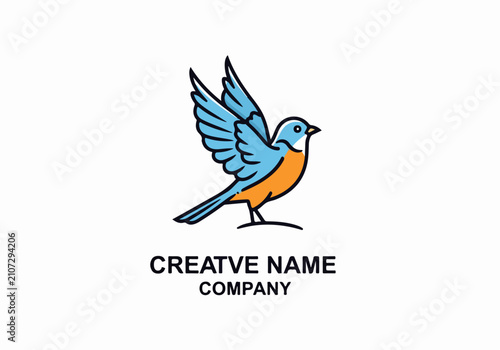 Bold bird emblem inspired by freedom and adventure branding