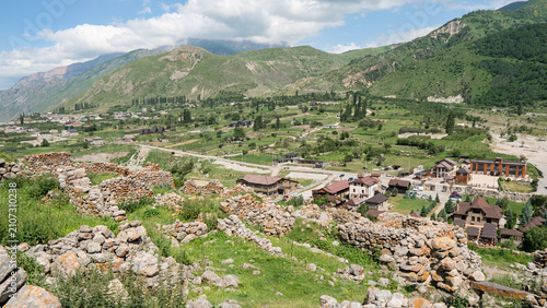 Upper Balkaria. Ruins of an old mountain village