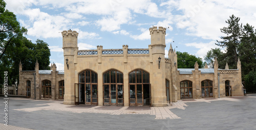 Kislovodsk. The main entrance to the Narzan Gallery.