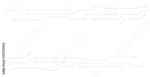 Technology Frame Background with Grey Circuit Board. Abstract Digital Wallpaper. Vector Illustration