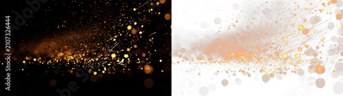 Foto Sparks and fire particles dance in the air on a transparent background during a