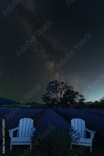 The Milky Way over Hope Lavender Farm