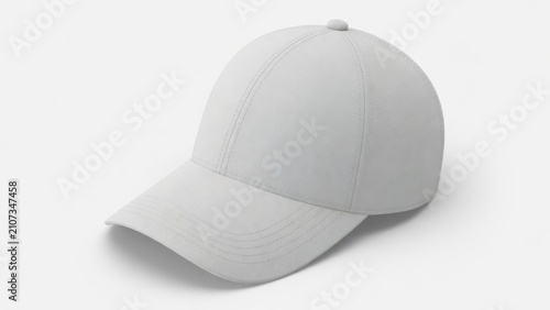 Light grey baseball cap mockup