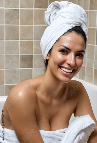 Smiling young woman with a ...