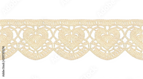 Elegant gold lace border trim for wedding design