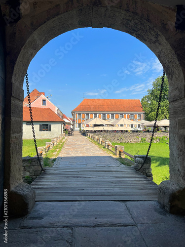 Historic architecture in the old town of Varaždin, Croatia
