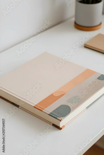 Closed hardcover book with ...