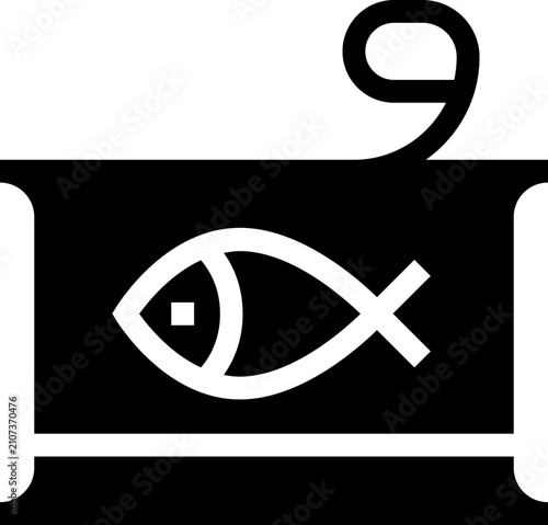Obraz na płótnie Canned Tuna Icon