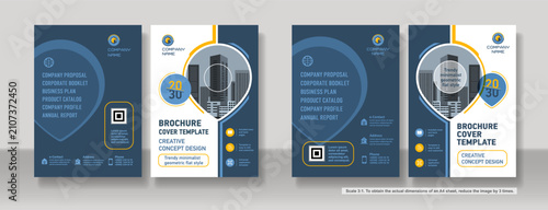Bild auf Leinwand Brochure cover creative design