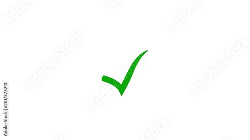 Right check mark icon white background.Animated tick mark or confirm icon animation. check mark sign, verify complete sign, approved, select tick, success , approved, yes icon sign