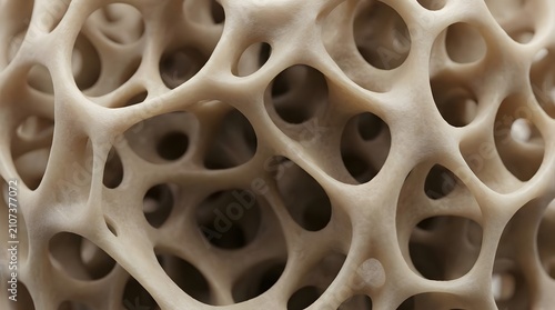 Porous trabecular bone tissue texture