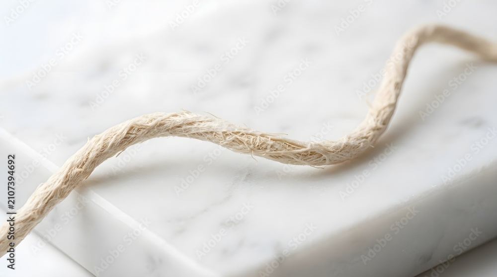 Obraz premium Mycelium protein on marble block providing effective solutions modern concept design style view