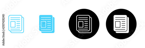 Konstfotografi Newspaper icon vector. news paper sign and symbolign