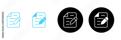 Note icon vector. notepad sign and symbol