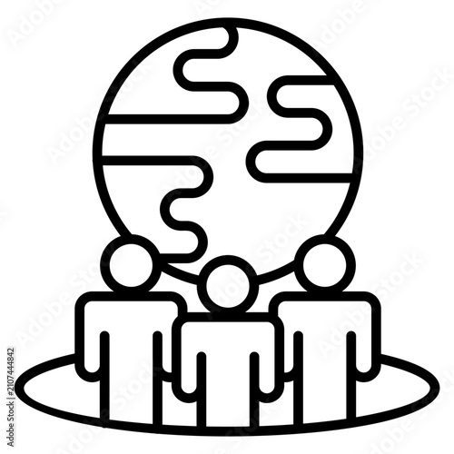 Society Icon Element For Design