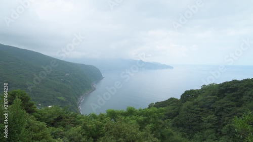 High angle view of the coast in Izu Peninsula