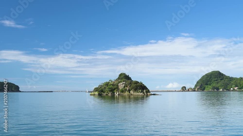 Sea stack in the water, Izu Peninsula