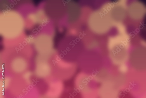 Soft orange and coral bokeh light glow defocused abstract background with sparkling blur circles