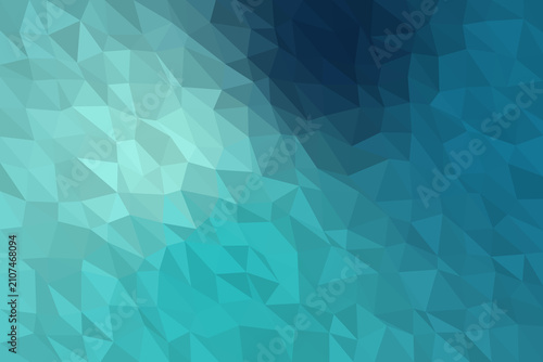 blue and teal low poly geometric triangle abstract background with faceted polygon mosaic