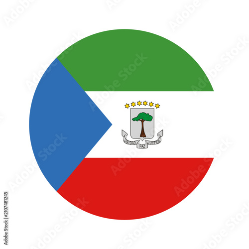 Flag of Equatorial Guinea design templates simple and modern