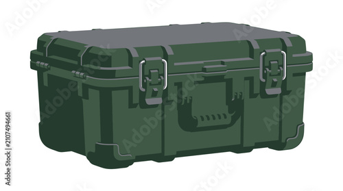 Bear Proof Container Sturdy Green Case with Latches