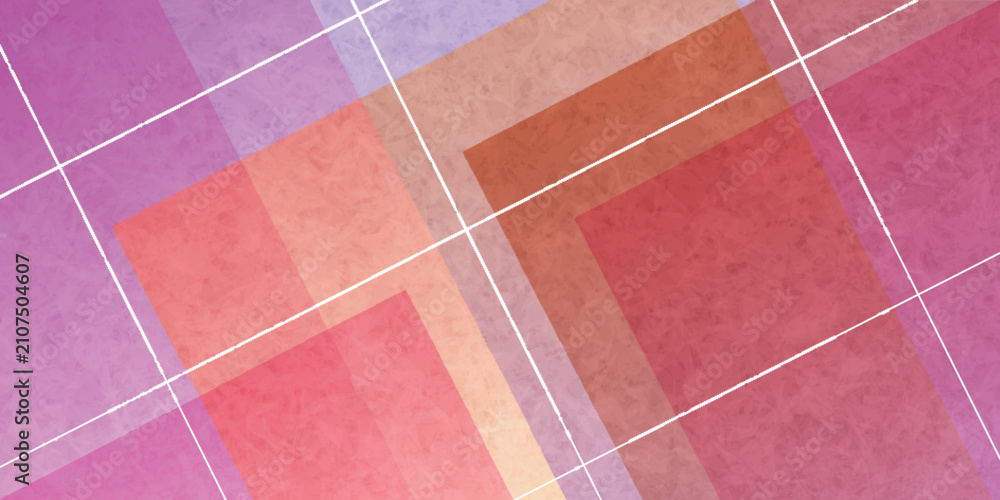 Fototapeta premium Abstract Geometric Pink and Red Background Pattern