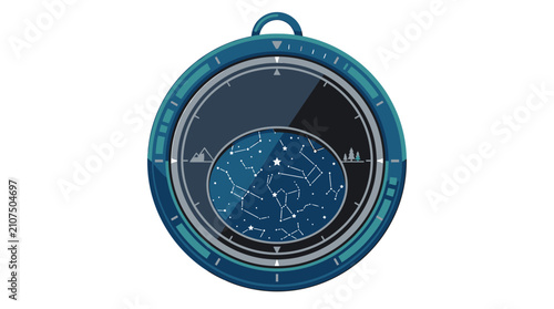 Portable Star Chart Map for Night Navigation and Outdoor Adventure