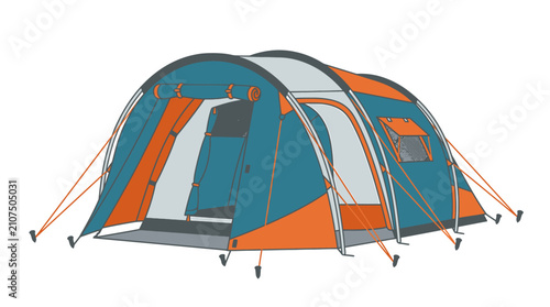 Tent Camping Outdoor Shelter Hiking Tunnel Camp Gear Adventure
