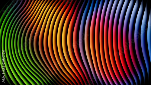 Obraz na płótnie Abstract background featuring vibrant rainbow colored vertical lines with a soft