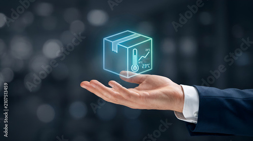 Cold chain monitoring technology ensuring temperature-controlled package safety