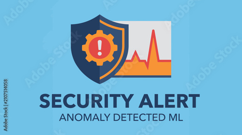 Tableau sur toile Anomaly Detection Machine Learning Security Alert