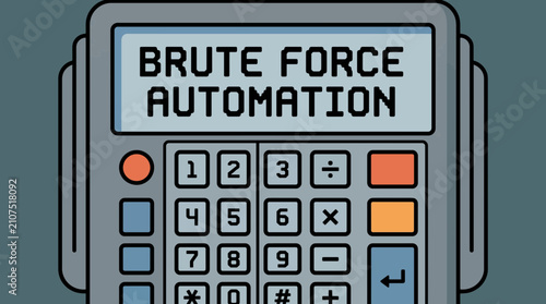 Foto Brute Force Password Attack Automation Keypad