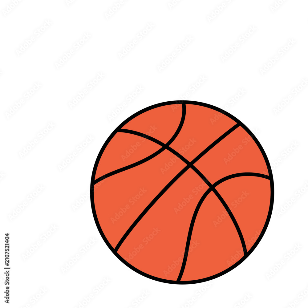 Obraz premium Basketball illustration