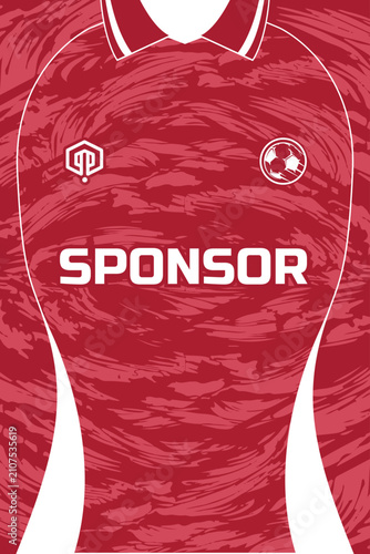 Camouflage Grunge Halftone Sports Jersey Pattern
