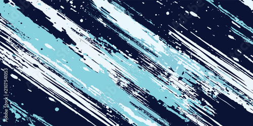 Fotografie Abstract geometric ice car livery wrap background vector design blue rebel grung