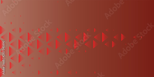 Abstract Scarlet Momentum with Layered Triangular Light Architecture