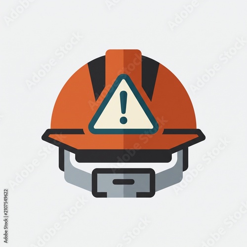 2D Flat Design Industrial Safety Sensor Icon