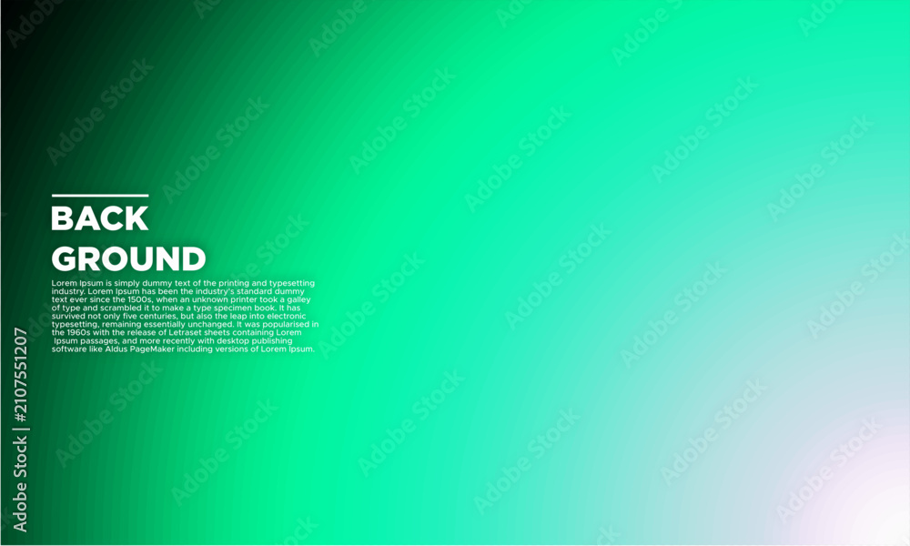 Obraz premium Modern Abstract Green and Teal Gradient Background for Corporate Presentation and Web Design