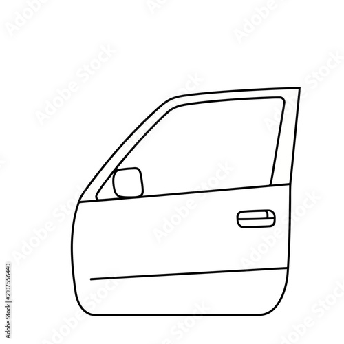 Car Door Outline