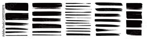 Brush stroke paint vector set. Hand drawn brush stroke paint brushstroke frame shape watercolor texture design. Marker ink banner label grunge scratch dry abstract background. Vector illustration