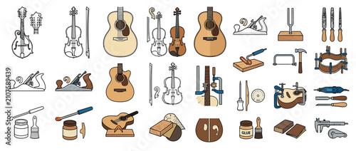 Foto Musical Instrument Crafting Tools and Instruments