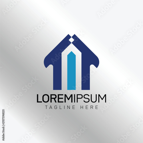 Modern Real Estate House Logo Vector Template for Property and Architecture
