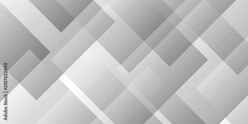 Obraz premium Abstract square space cube transparent paper geometric background. vector layer white and gray gradient material rectangle, shape web blank business template background.