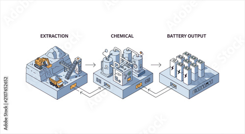 Canvastavla Battery Production Process Extraction Chemical Battery Output Stages